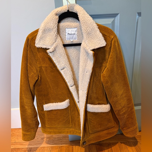 Sherpa Lined Corduroy Swing Chore Coat - Picture 4 of 7